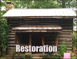 Historic Log Cabin Restoration  Dice, Kentucky